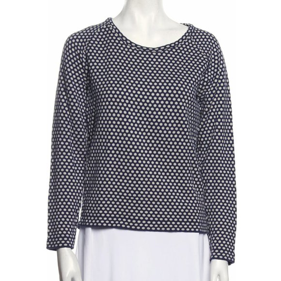 Chinti and Parker polka dot sweater XS organic cotton London navy blue white - Picture 1 of 7